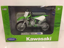 kawasaki kx250 green white 2002 1:18 scale welly 12169