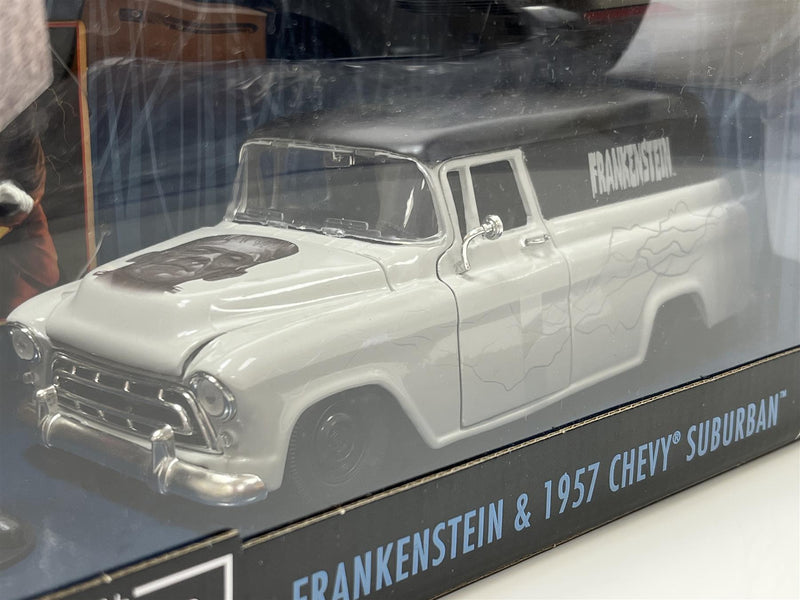 frankenstein figure and 1957 chevy suburban 1:24 jada 253255032