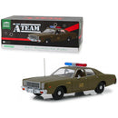 the a team 1977 plymouth fury us army 1:18 scale greenlight 19053