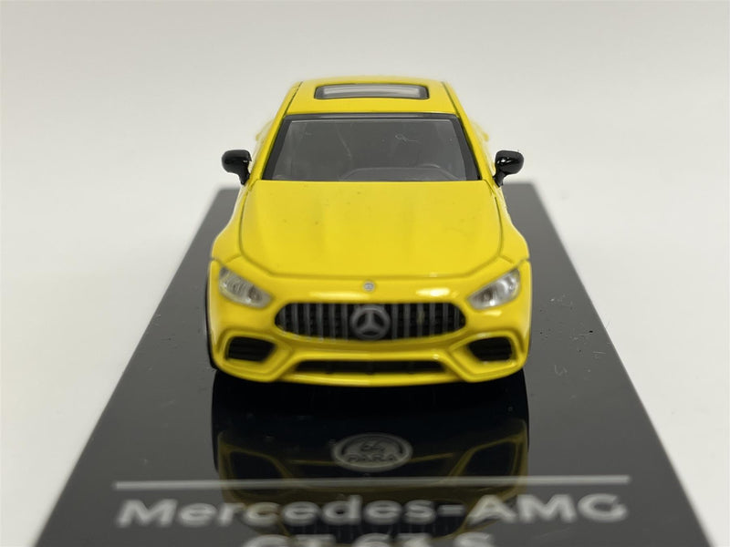 2018 mercedes amg gt 63s yellow lhd 1:64 scale paragon 55285