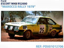 team slot 12706 ford escort mk2 rs2000 marocco rally 1979 new