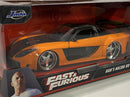 fast and furious han's mazda rx-7 orange black 1:24 jada 30732