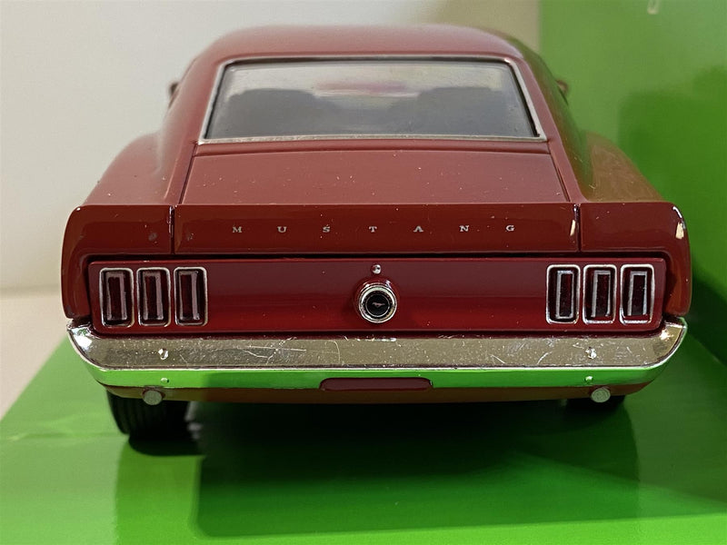 1969 ford mustang boss 429 dark red 1:24 scale welly 24067r