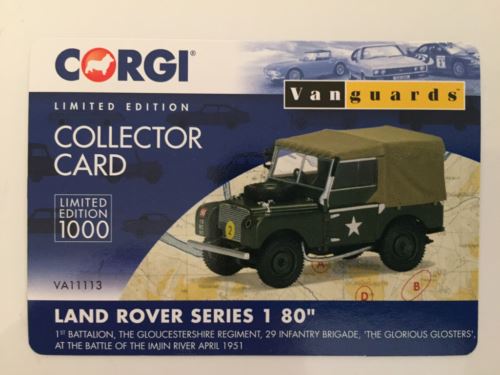 corgi va11113 land rover series 1 80" 1st battalion gloucestershire