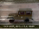 1970 jeep dj-5 u.s army battalion 64 1:64 greenlight 61010c