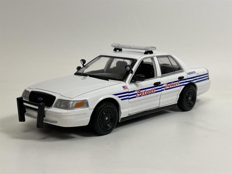 2008 Ford Crown Victoria Interceptor Detroit Police Hot Pursuit 1:24 Greenlight 85563