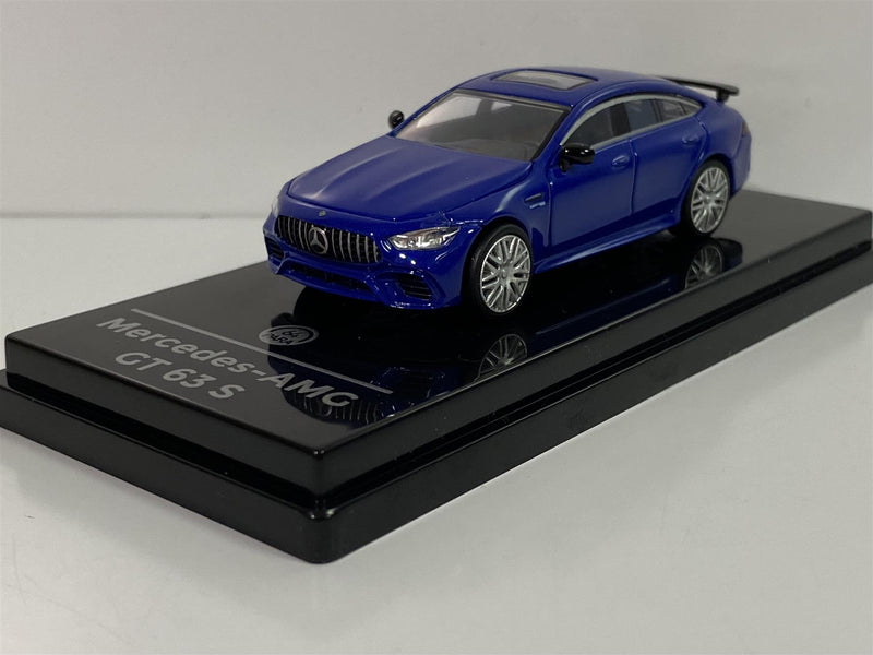 mercedes benz amg gt63 s lhd 2019 metallic blue 1:64 scale paragon 55281l