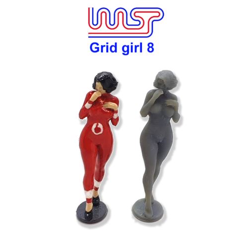 grid girl pit girls track side scenery pit lane unpainted figure gg8