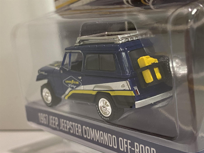 1967 jeep jeepster commando off road good year 1:64 scale greenlight 41110b