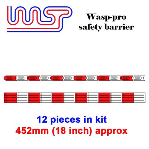 slot car track scenery red barriers x 12 1:32 scale new wasp