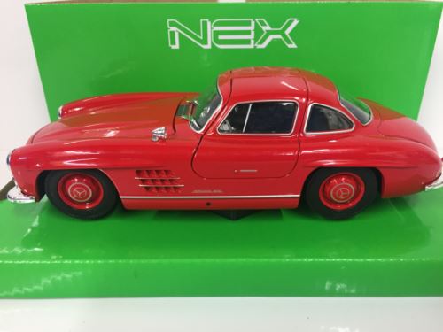 mercedes-benz 300 sl red (w198) 1:24 scale welly 24064