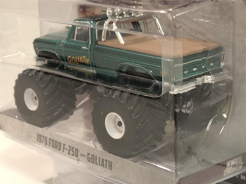 rare 1979 ford f-250 goliath king of crunch 1:64 greenlight 49020c