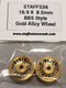 staffs aluminium bbs style wheels in gold 16.9x8.5mm staffs36