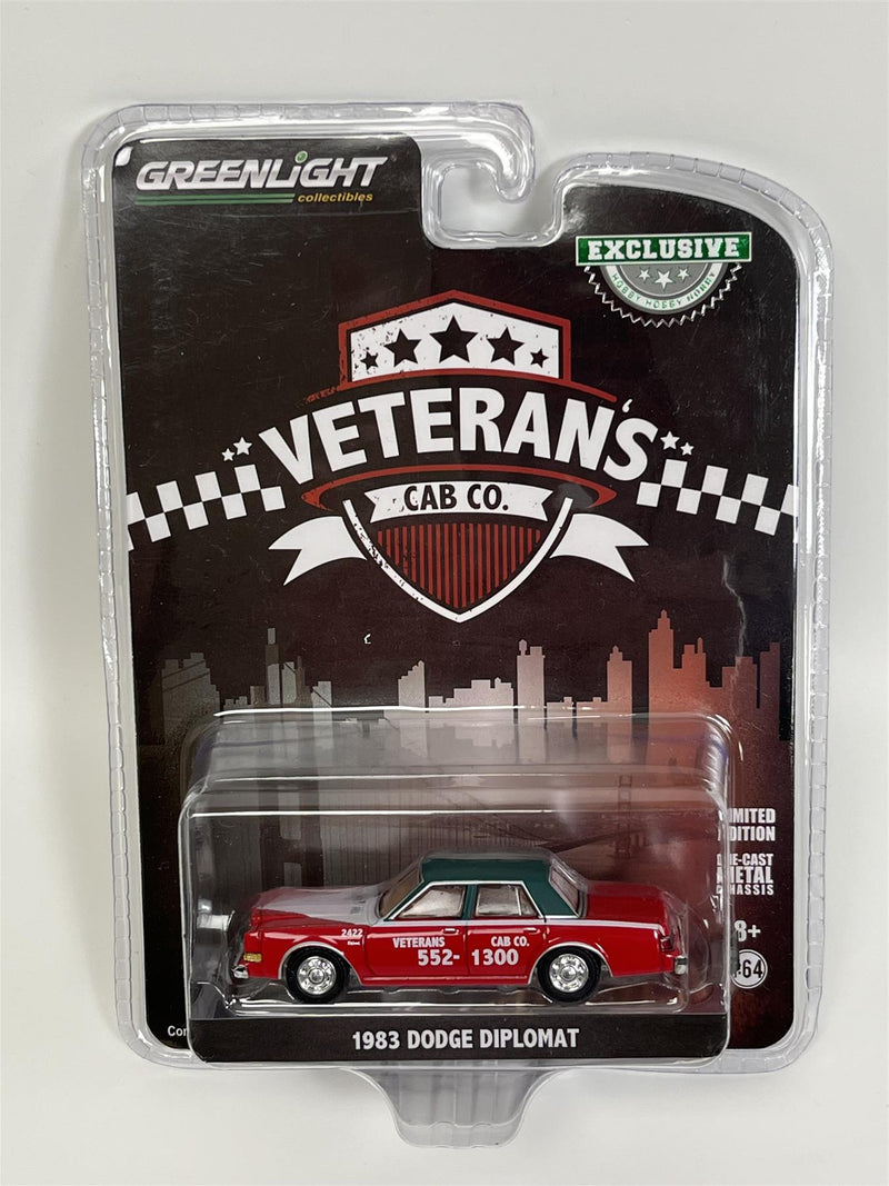 1983 Dodge Diplomat Veterans Cab Co 1:64 Scale Greenlight 30283