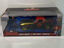 black widow and 1966 chevy corvette 1:24 scale jada 31749