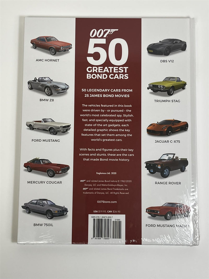 James Bond 007 50 Greatest Bond Cars Hardback Book Eaglemoss 51995