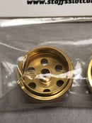 staffs aluminium bullet hole wheels in gold 15.8x10mm staffs31