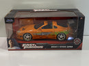 fast & furious brian's toyota supra orange jada 97168 scale 1:24 scale