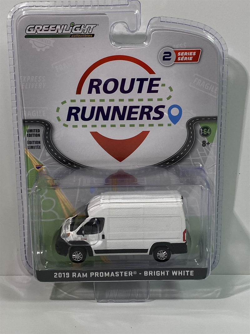 2019 ram promaster bright white 1:64 scale greenlight 53020