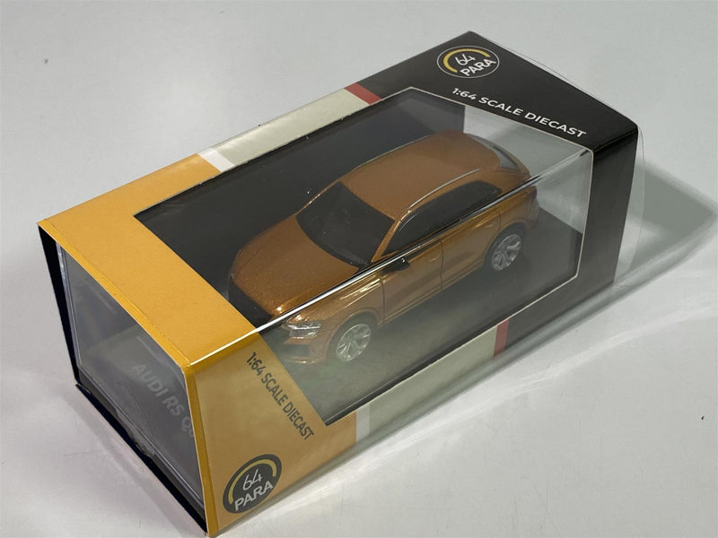 audi rs q8 rhd dragan orange 1:64 scale paragon 65173r new