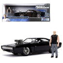 fast and furious doms dodge charger r/t with toretto figure 30737 1:24