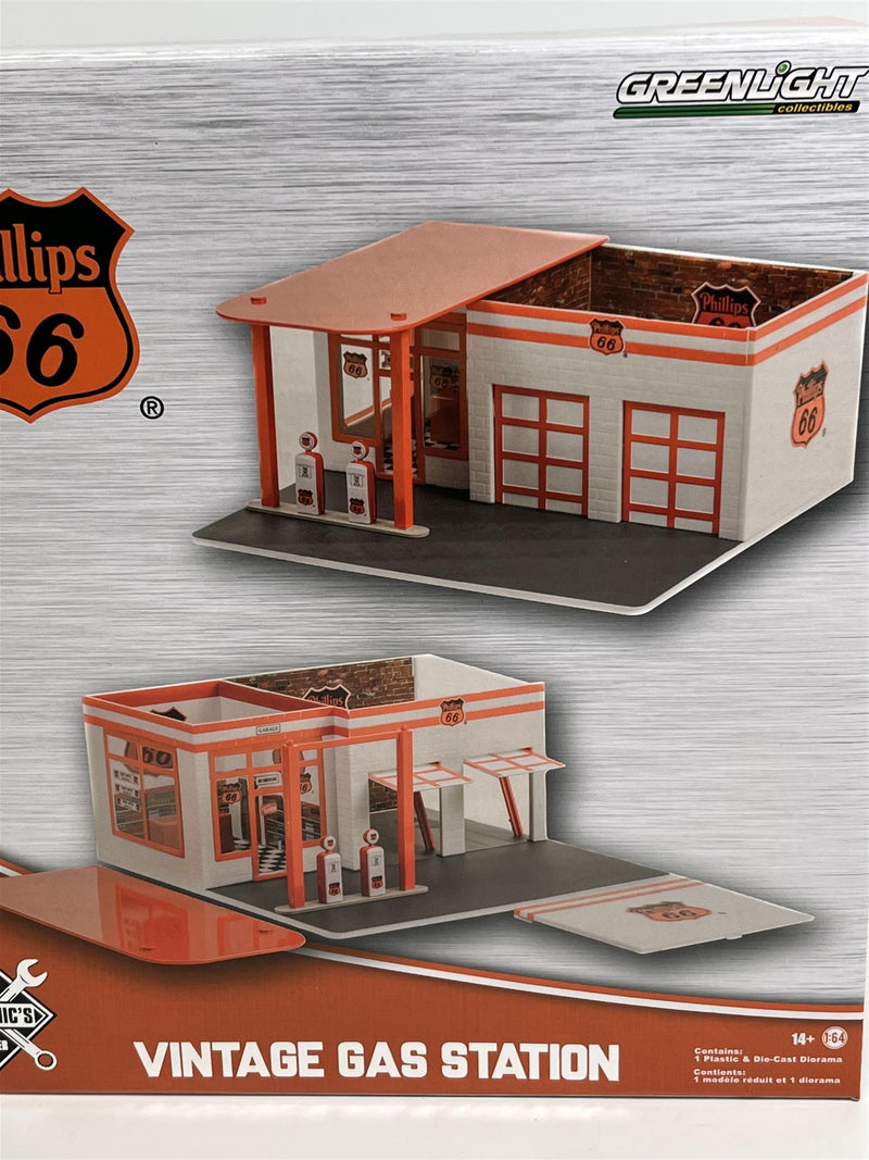 Vintage Gas Station Phillips 66 1:64 Scale Greenlight 57092