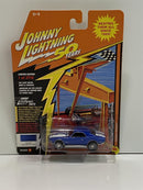 custom camaro bright deep metallic blue  1:64 johnny lightning jlcg020b