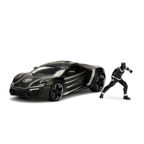 black panther marvel avengers lykan hypersport 1:24 scale jada 99723