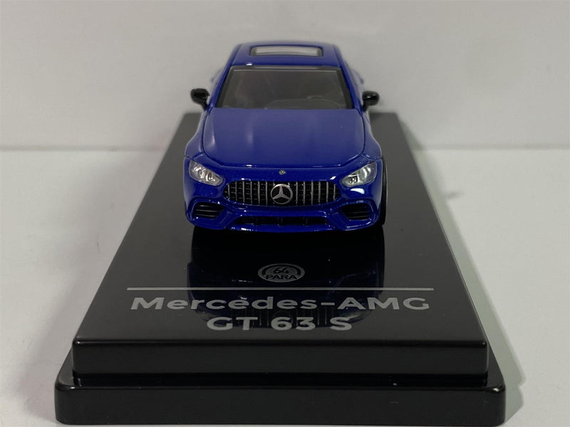 mercedes benz amg gt63 s lhd 2019 metallic blue 1:64 scale paragon 55281l