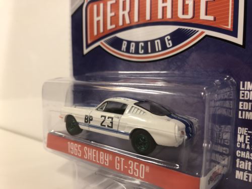 rare 1965 shelby gt350 no23 charlie kemp ford racing 1:64 greenlight 13220d