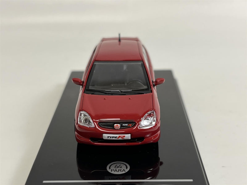 2001 Honda Civic Type R EP3 LHD Milano Red 1:64 Scale Paragon 55343