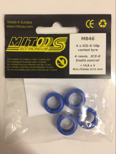 mitoos m046 ice tyres 16.8 x 8 fits 15mm rims x 4 new