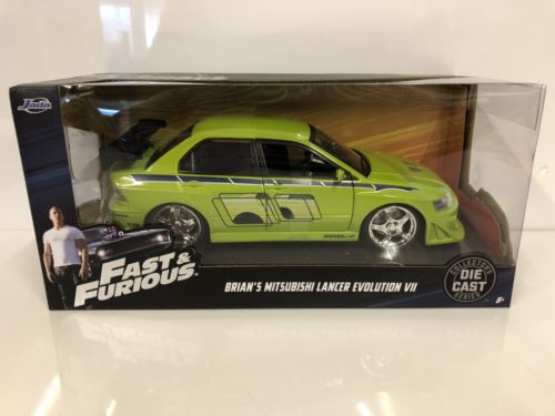 fast and furious brians mitsubishi lancer evo vii 1:24 jada 99788