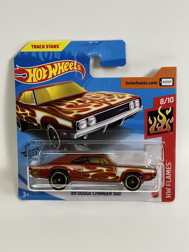 Hot Wheels 1969 Dodge Charger 500 HW Flames 1:64 GHG09D521 B3