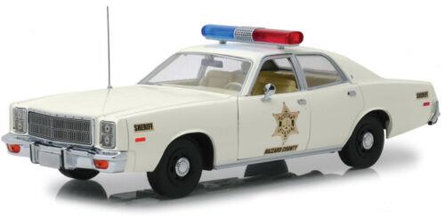 dukes of hazzard 1977 plymouth fury sheriff 1:18 scale greenlight 19055