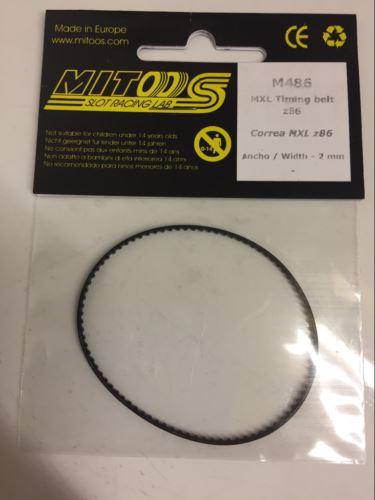 mitoos m486 mxl timing belt z86 tooth width 2mm new