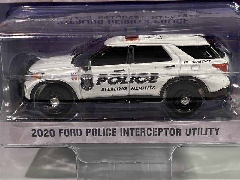 2020 ford police interceptor sterling heights police 1:64 greenlight 42960e