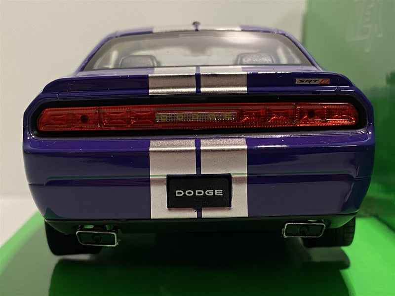 2012 dodge challenger srt purple 1:24 scale welly 24049p