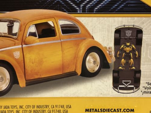 transformers bumblebee vw beetle with charlie figure 1:24 scale jada 30114