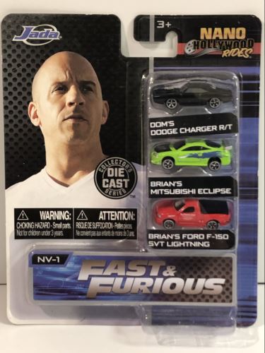 fast and furious nano hollywood rides 3 pack 1-3 nv jada 31123