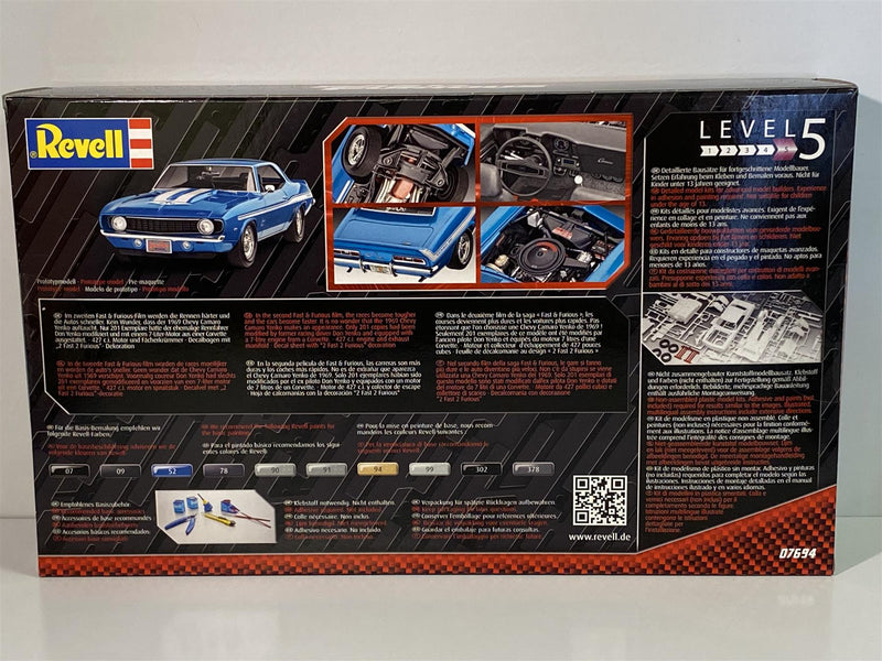 Chevy Yenko Camaro Fast & Furious Model Set 07694 Revell Maquette