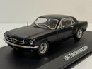 creed 1967 ford mustang coupe matt black 1:43 scale greenlight 86615