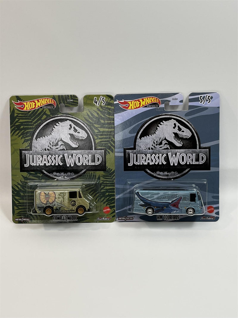 jurassic world 2 car set hot wheels real riders dlb45 979q