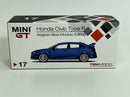 Honda Civic Type R Aegean Blue Modulo Edtion LHD 1:64 Scale Mini GT MGT00017L