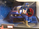 captain america 2006 ford mustang with figure 1:24 scale jada 31187