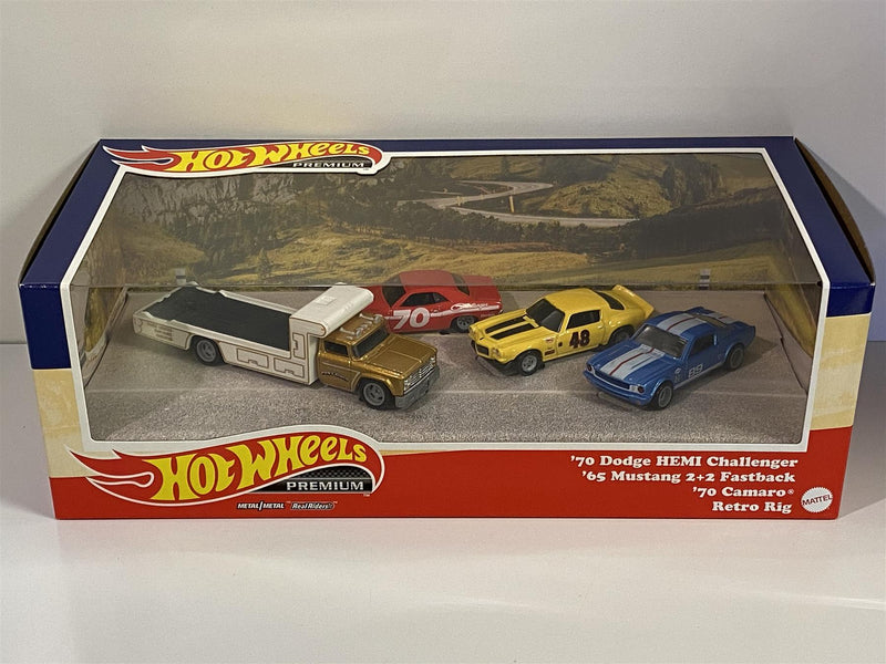 hot wheels real riders  4 model set going to the races 1:64 scale gmh39 956e