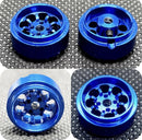 staffs slot cars minilite style blue alloy wheels 15.8 x 8.5mm x 2 staffs 95