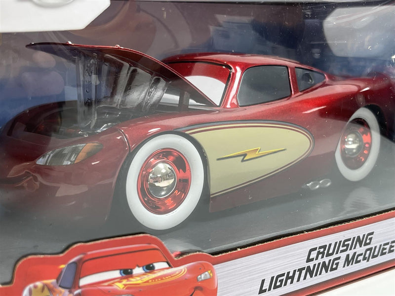 lightning mcqueen cruising cars disney pixar 1:24 scale jada 4001