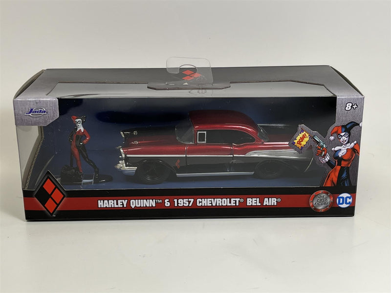 Harley Quinn and 1957 Chevrolet Bel Air 1:32 Scale Jada 253253014