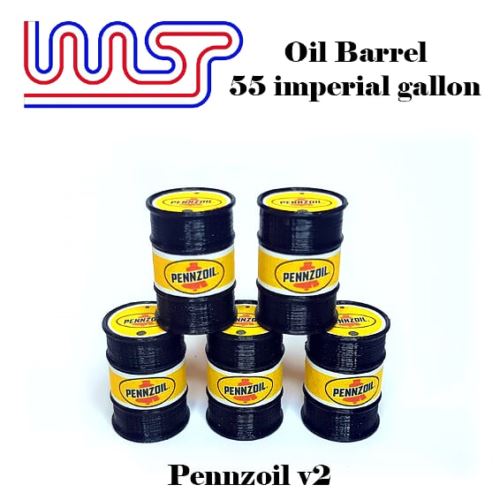 pennzoil v2 5 x barrel drum 1:32 scale slot car track scenery wasp 55